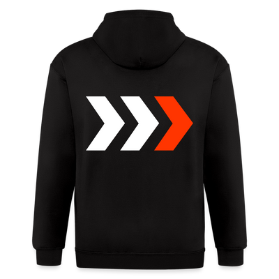 DDN Chevron Zip Hoodie - black