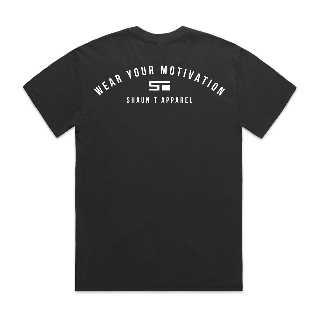 Wear Your Motivation Faded Tee (Black)