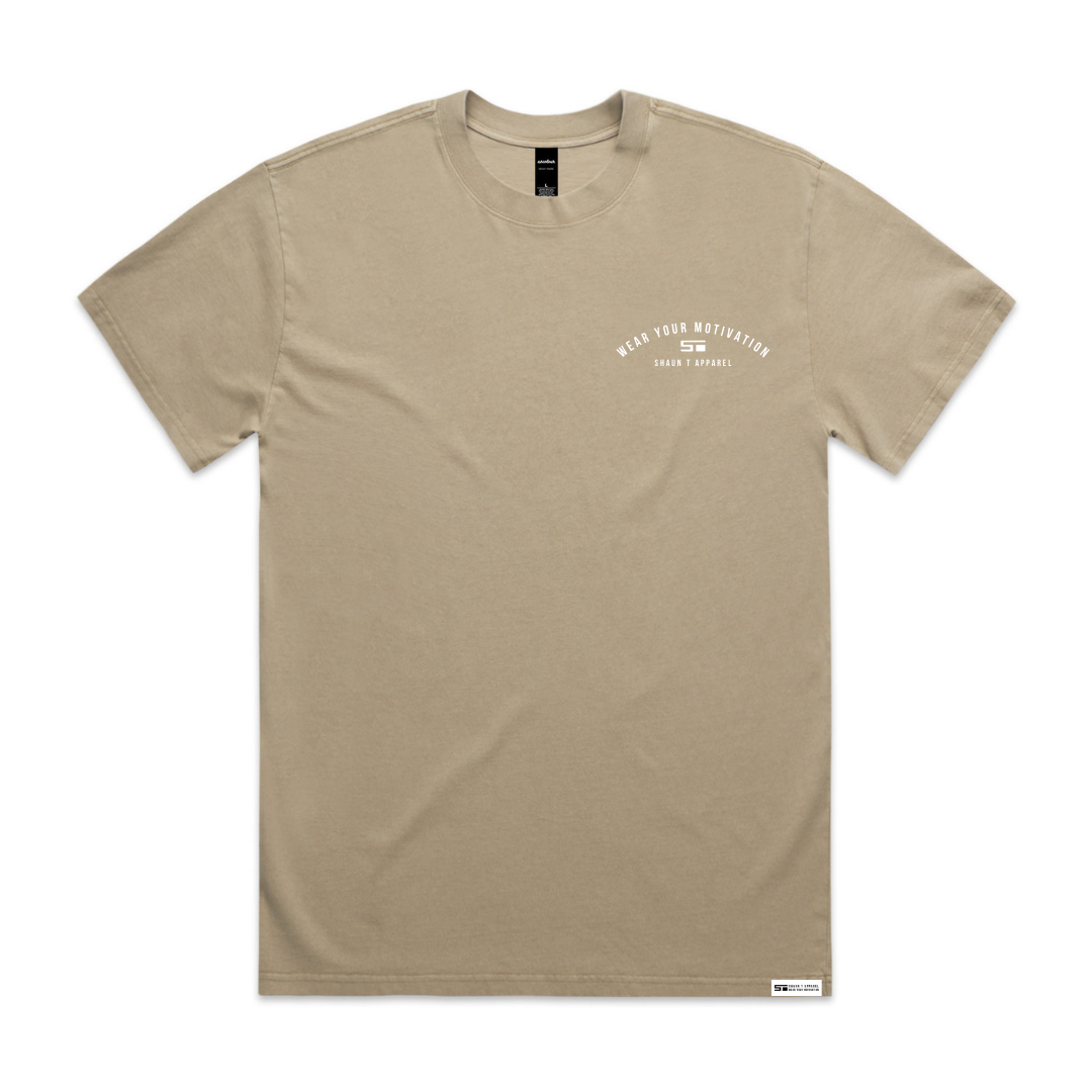 Wear Your Motivation Faded Tee (Khaki)