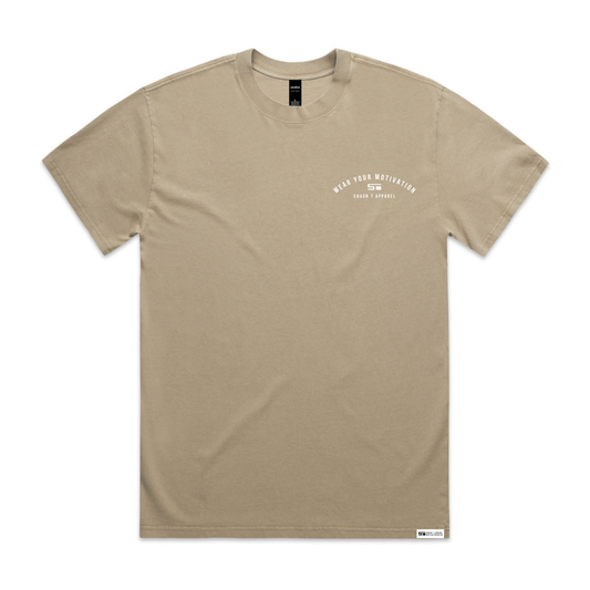 Wear Your Motivation Faded Tee (Khaki)