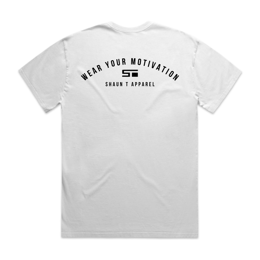 Wear Your Motivation Faded Tee (White)