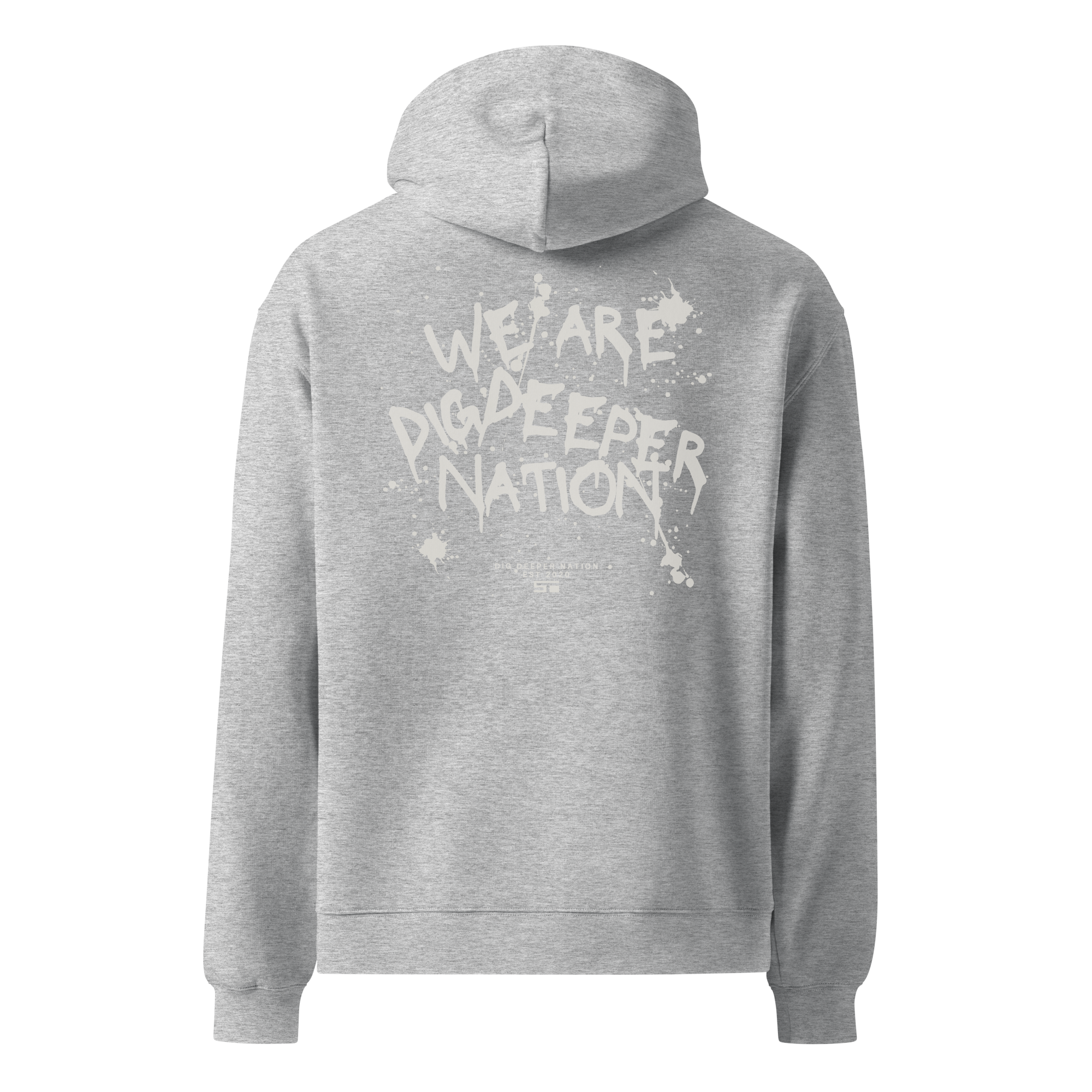 Dig Deeper Splatter Oversized Hoodie