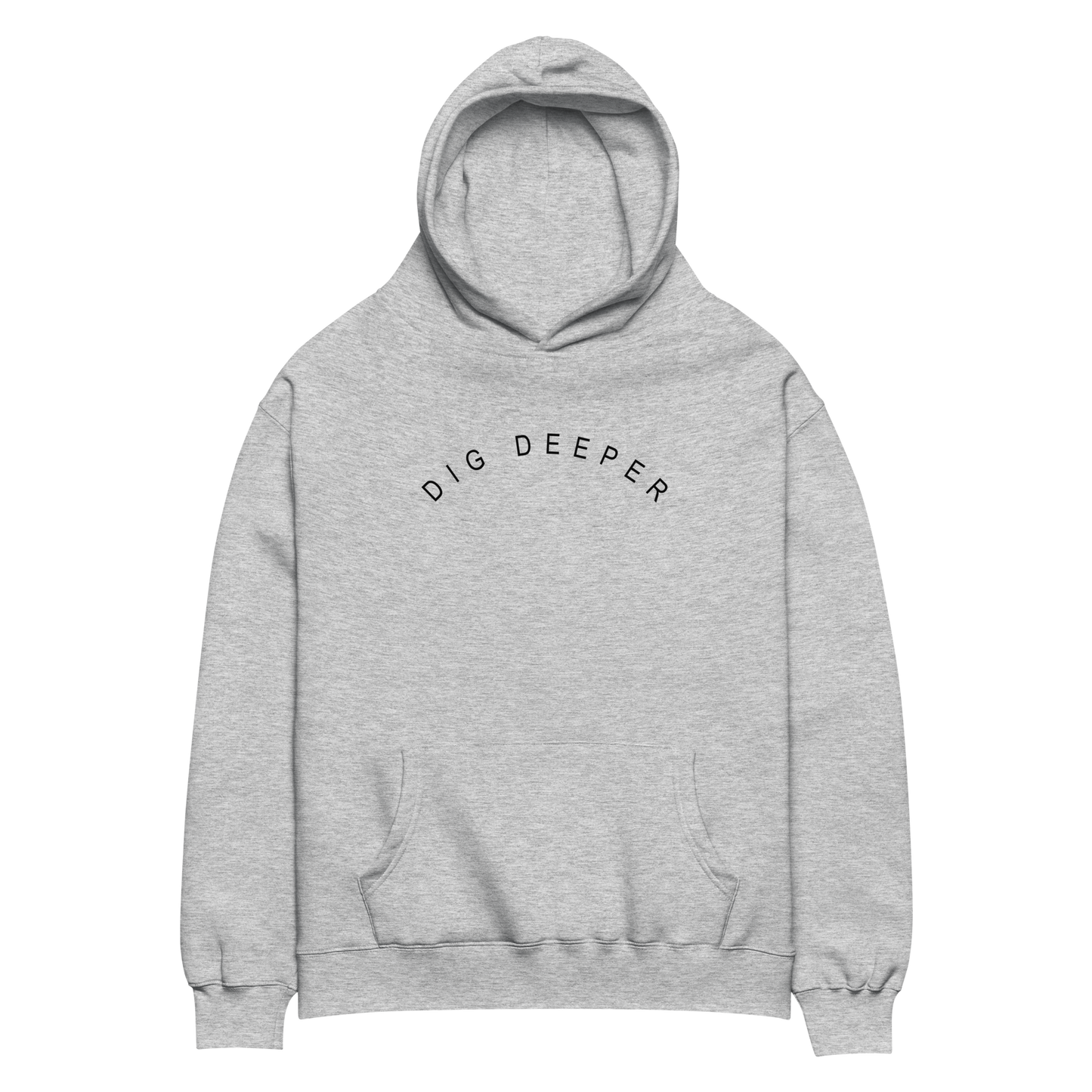 Dig Deeper Oversized Hoodie (Grey)