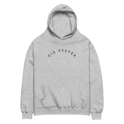 Dig Deeper Oversized Hoodie (Grey)