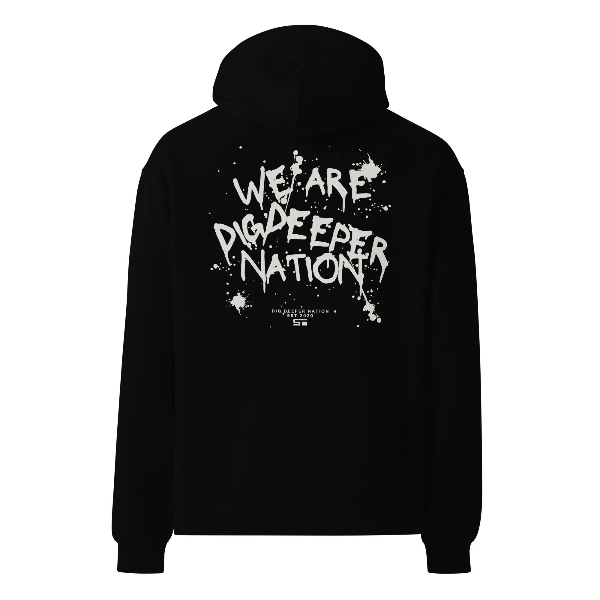 Dig Deeper Splatter Oversized Hoodie