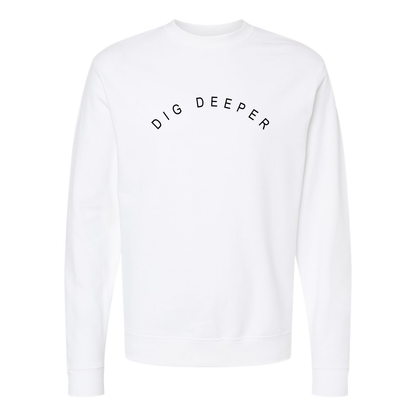 Dig Deeper Classic Sweatshirt - White
