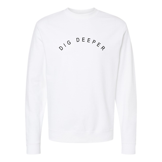 Dig Deeper Everyday Sweater - White